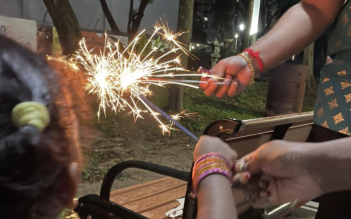deepavali celebrations - sparklers
