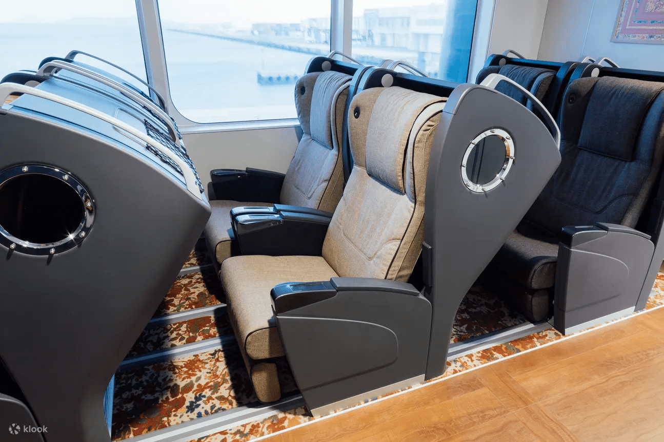 Fukuoka Busan Ferry - Business Class seats