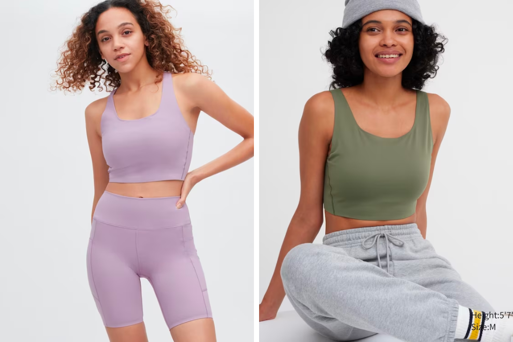Affordable activewear brands - uniqlo