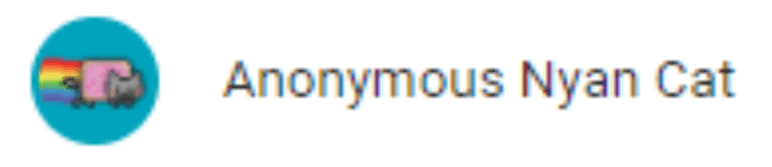 Anonymous Nyan Cat - Google Docs Anonymous Animals