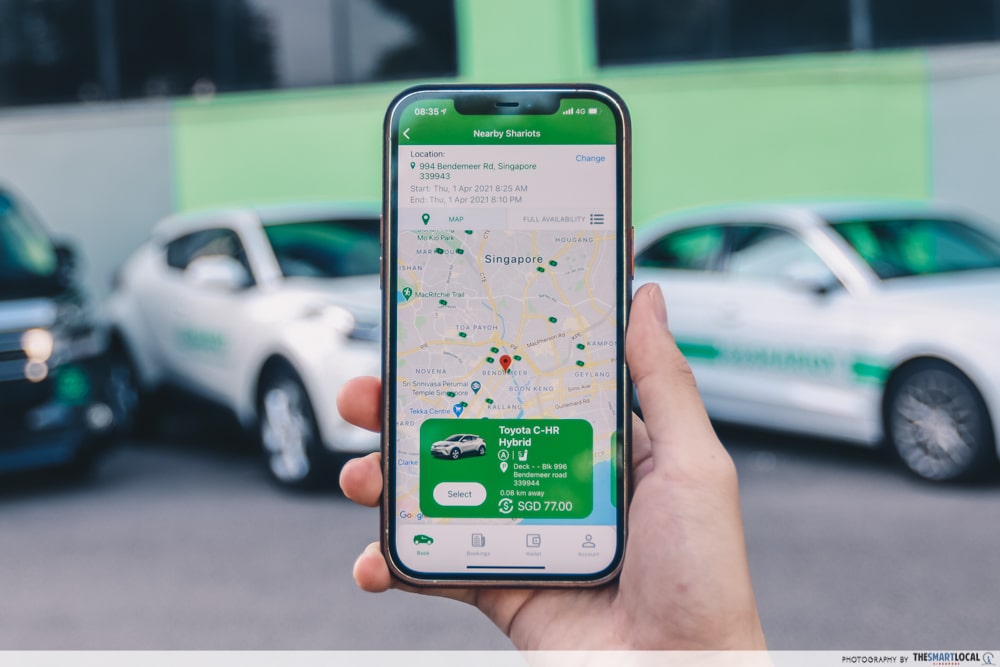 Car Sharing & Rental Services Singapore - Shariot app