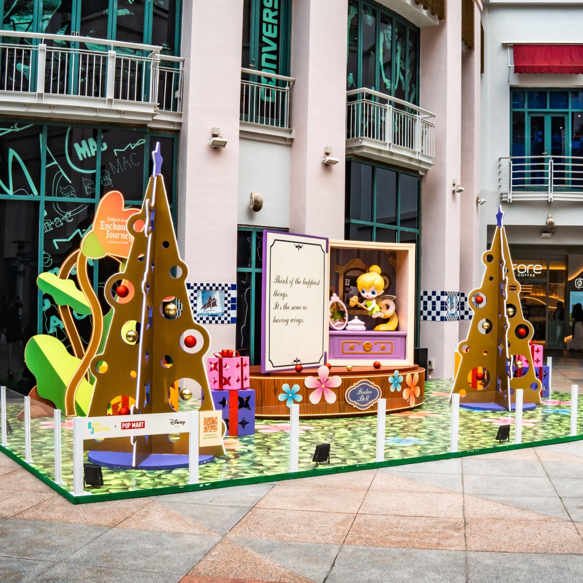 Pop Mart display Disney Tinkerbell at Bugis Junction