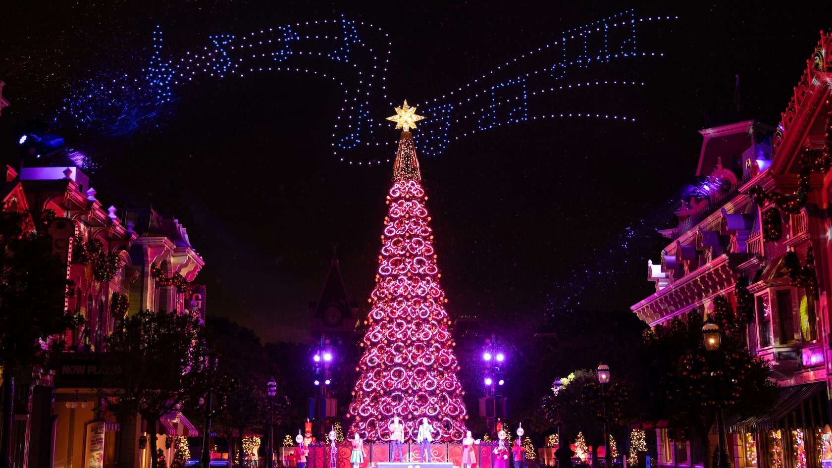 Christmas decor & light-ups in Asia 2023 - HK Disneyland xmas tree