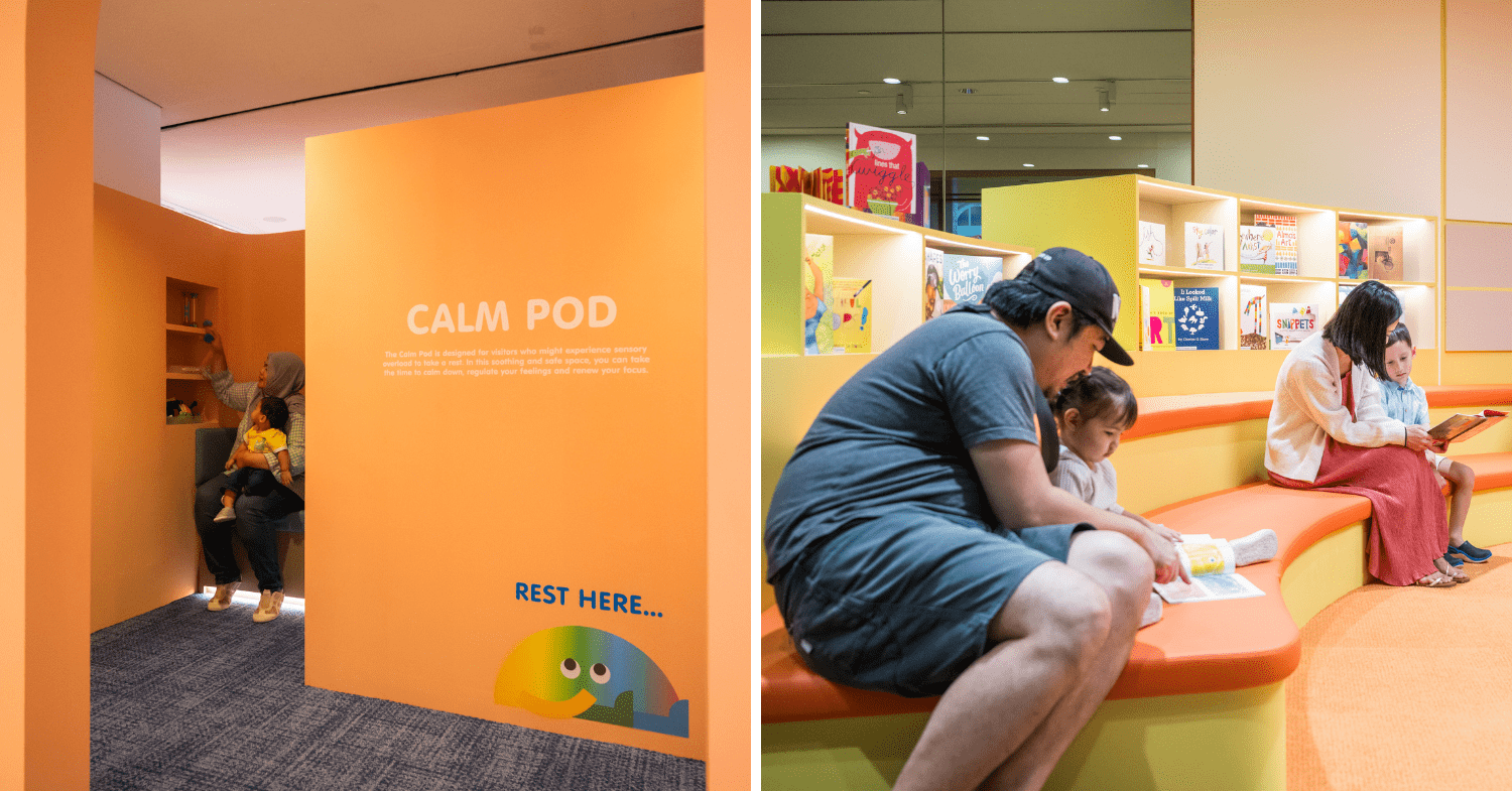 Calm Pod and Book Nook at Keppel Centre for Art Education