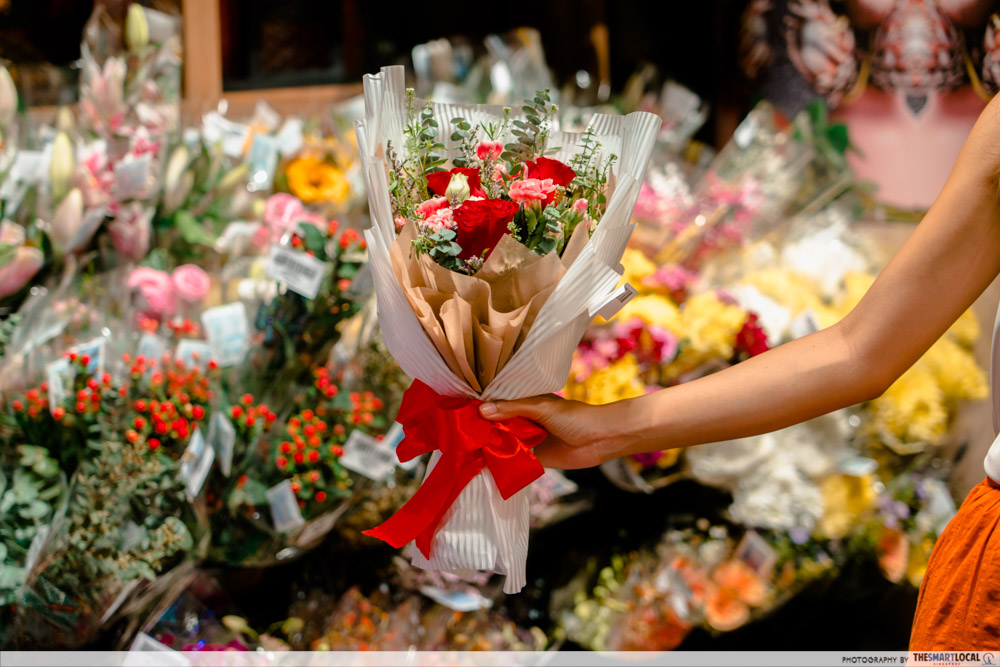 sengkang grand mall - flower bouquet