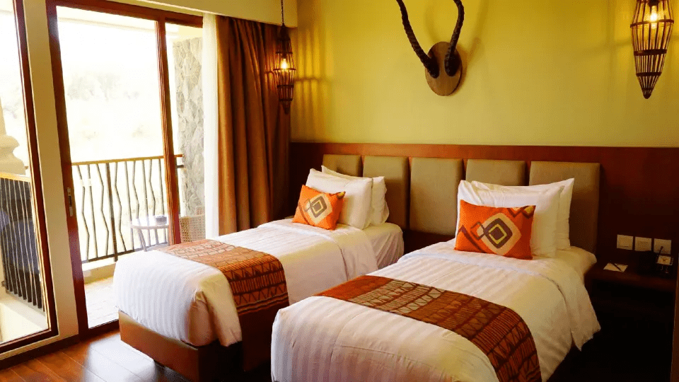 Baobab Safari Resort - Deluxe twin safari room with private balcony 