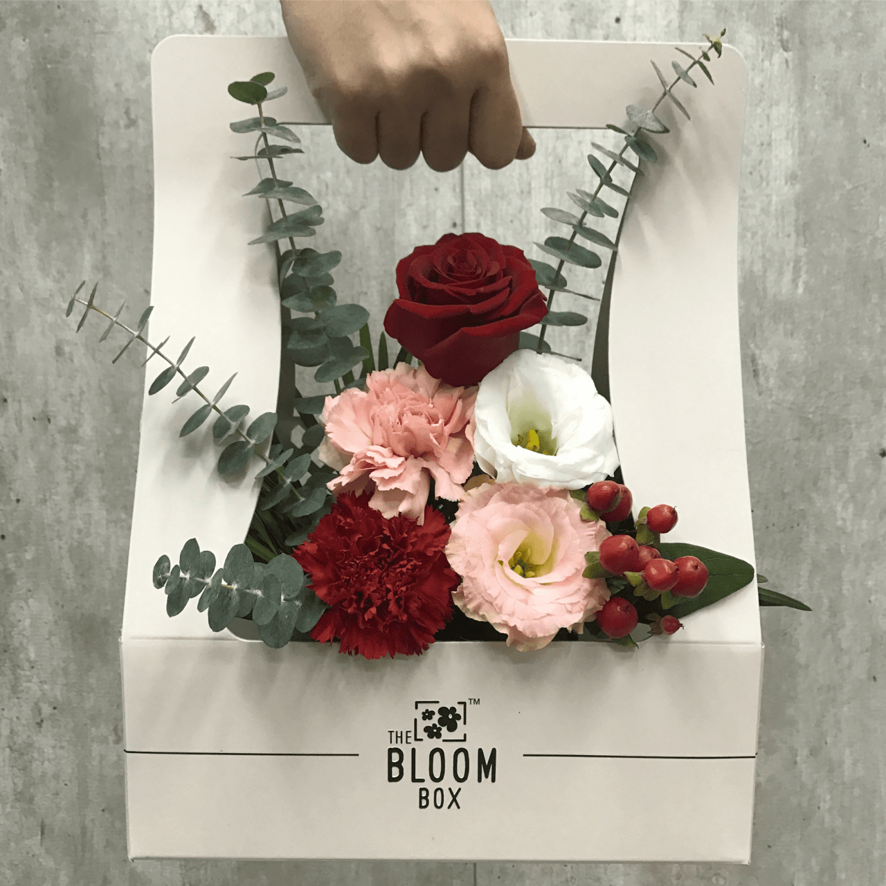 Flower Delivery Singapore - The Bloom Box red flowers