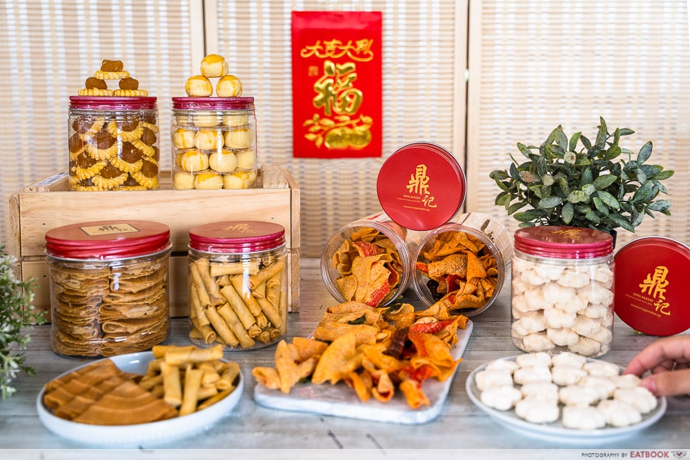Online Bakeries To Get Unique Homemade CNY Goodies - Various Ding Bakery snacks