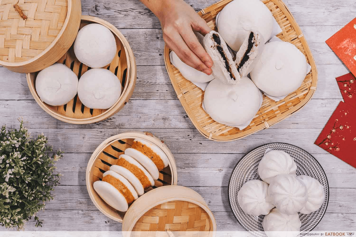 Online Bakeries To Get Unique Homemade CNY Goodies - Mdm Ling Bakery premium red bean buns