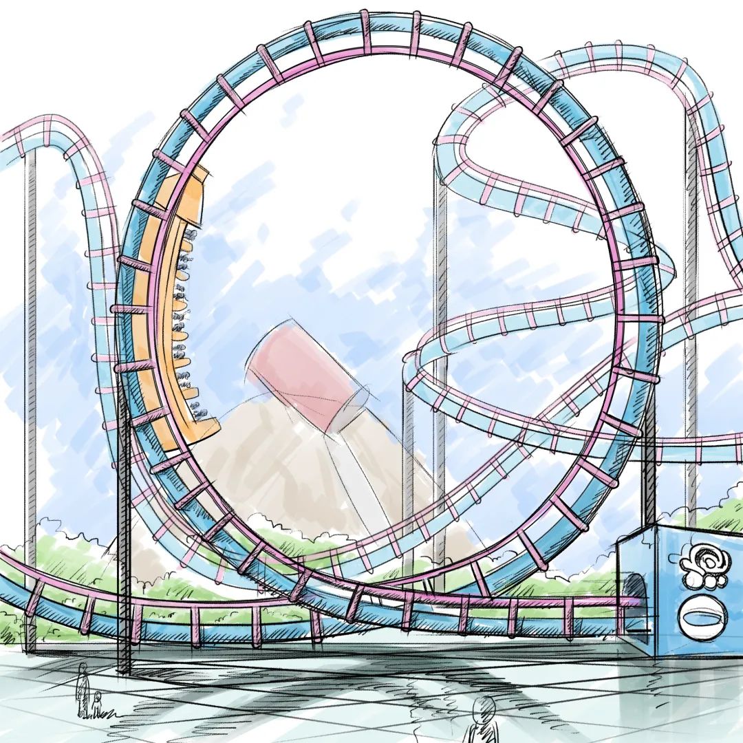 Want Want Amusement Park O Bubble Roller Coaster
