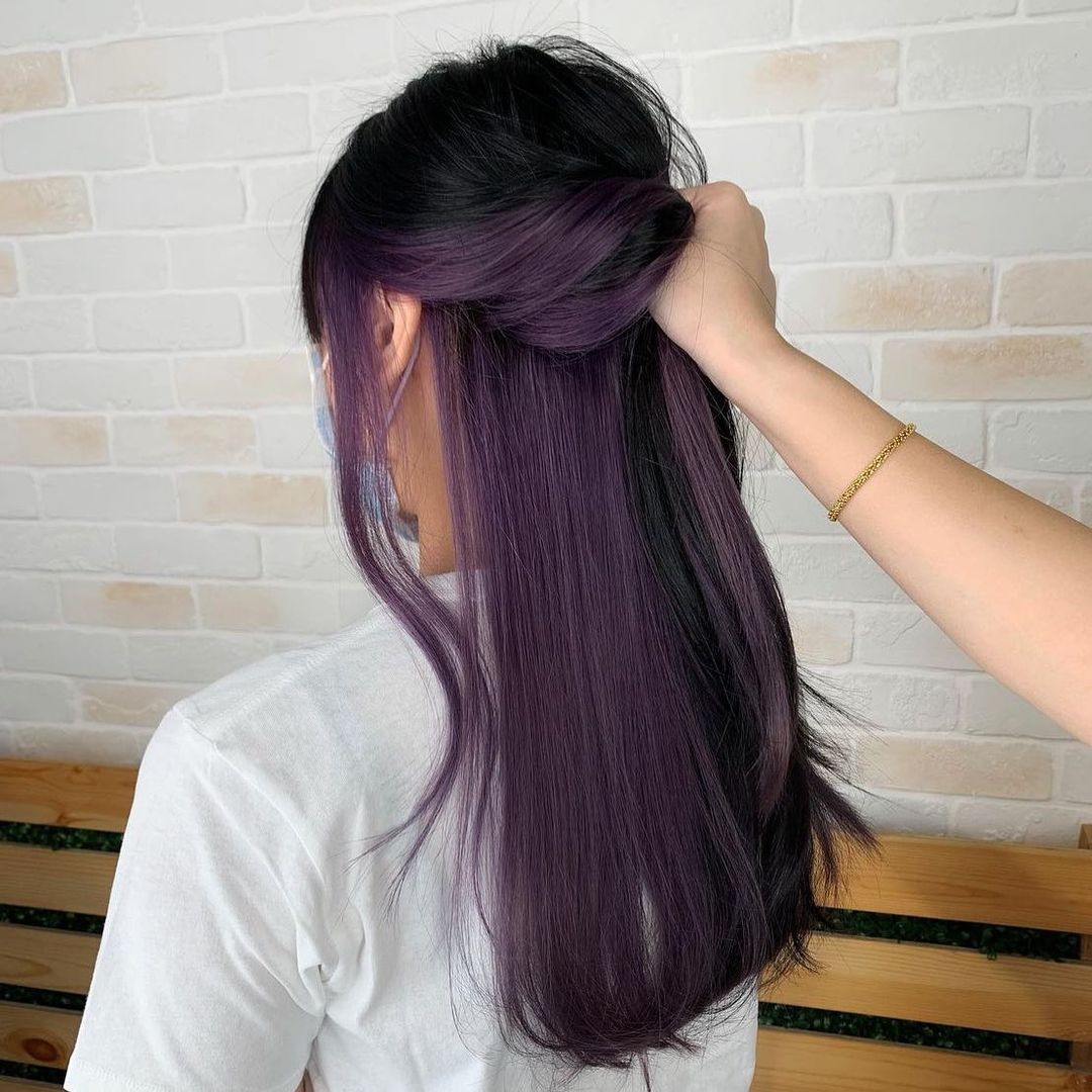 auspicious hair colours 2024 - horse violet