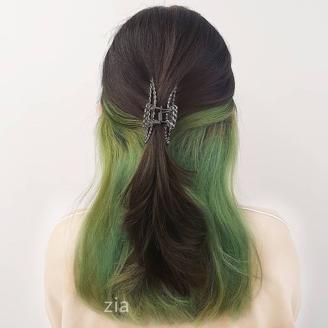 auspicious hair colours 2024 - ox light green