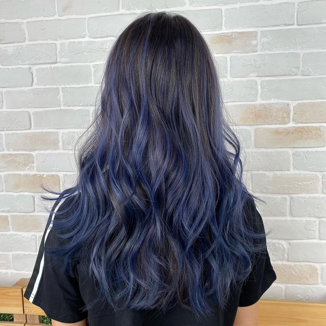 auspicious hair colours 2024 - tiger blue ombre