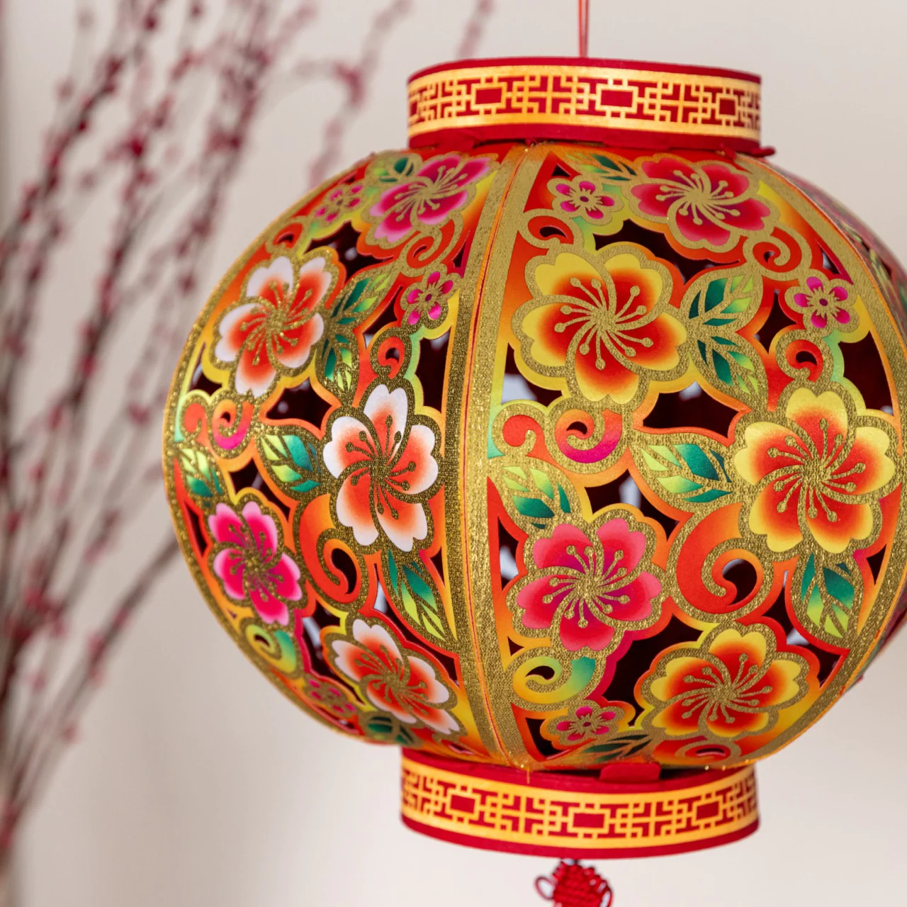 cny decor stores - shevron embroidered lantern