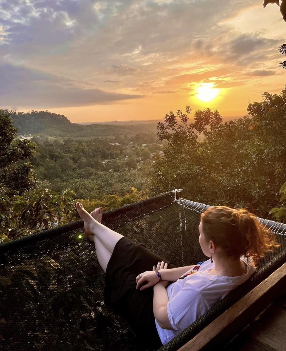 Relaxing resorts in Johor - Rainforest Tree House sunset