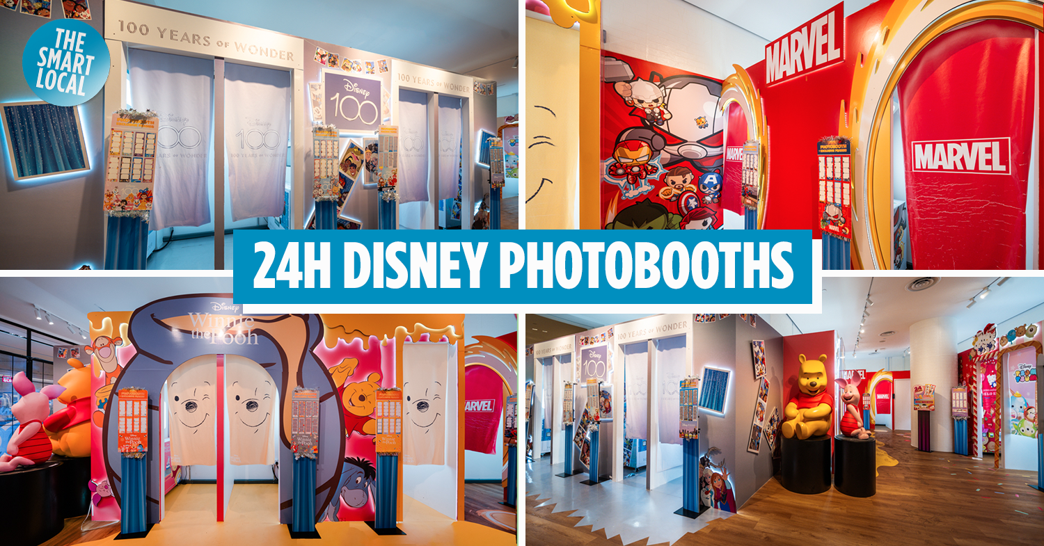 This Photobooth Town In Jewel Changi Has Hello Kitty, Marvel & Frozen Booths From Just $4