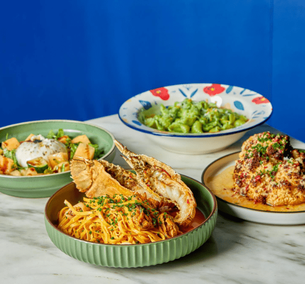 new cafe restaurants - chicco pasta dishes