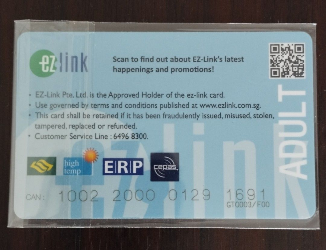 simplygo ezlink card - not