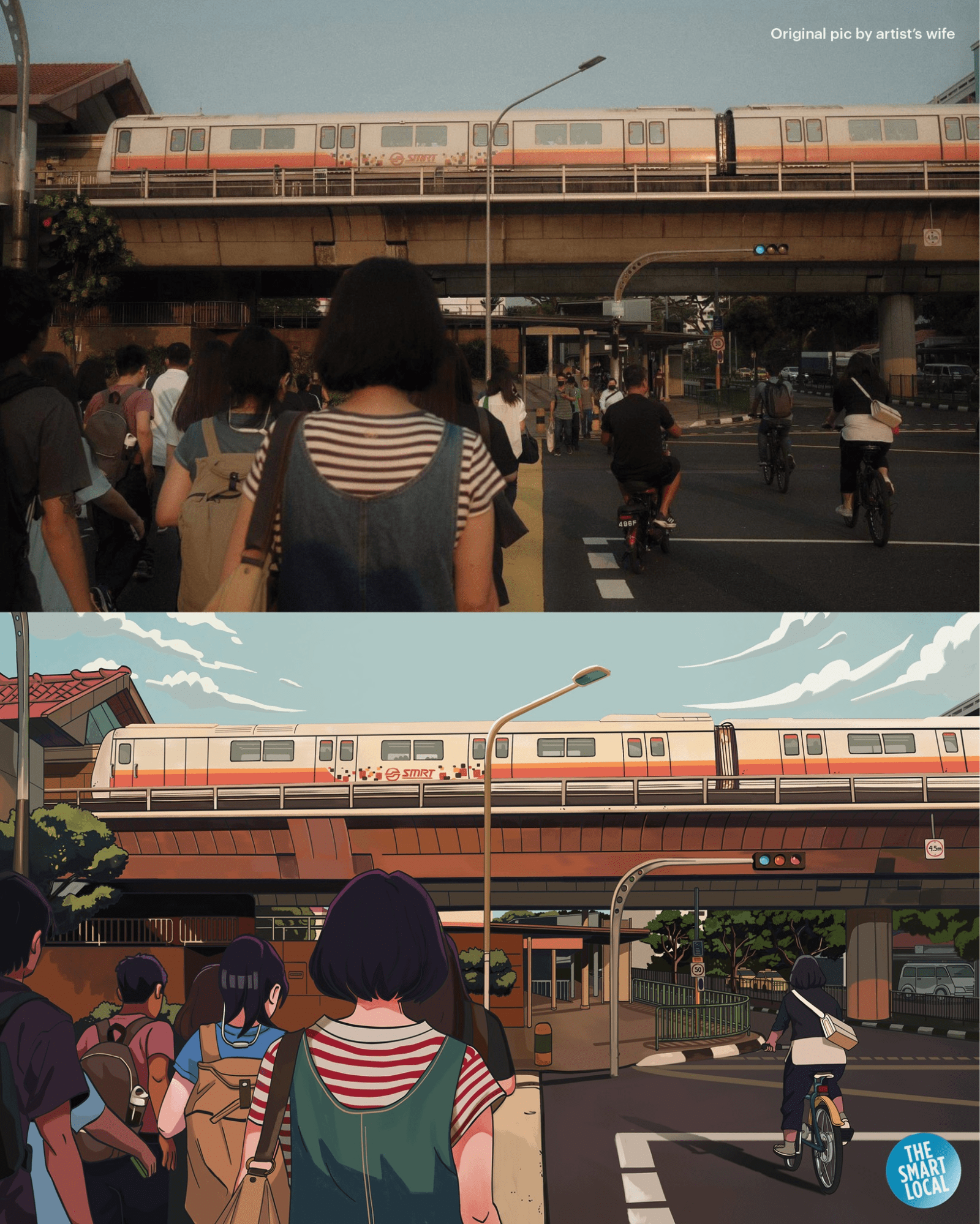 singapore as anime scenes - MRT