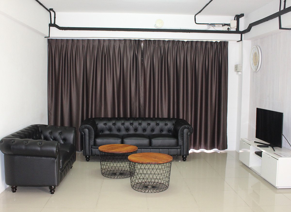 HomeTeamNS Bukit Batok Chalet Living Room