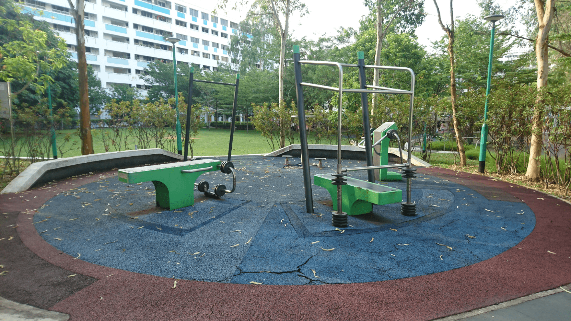 Fitness Corners In Singapore - Petir Park Outdoor Gym Equipment