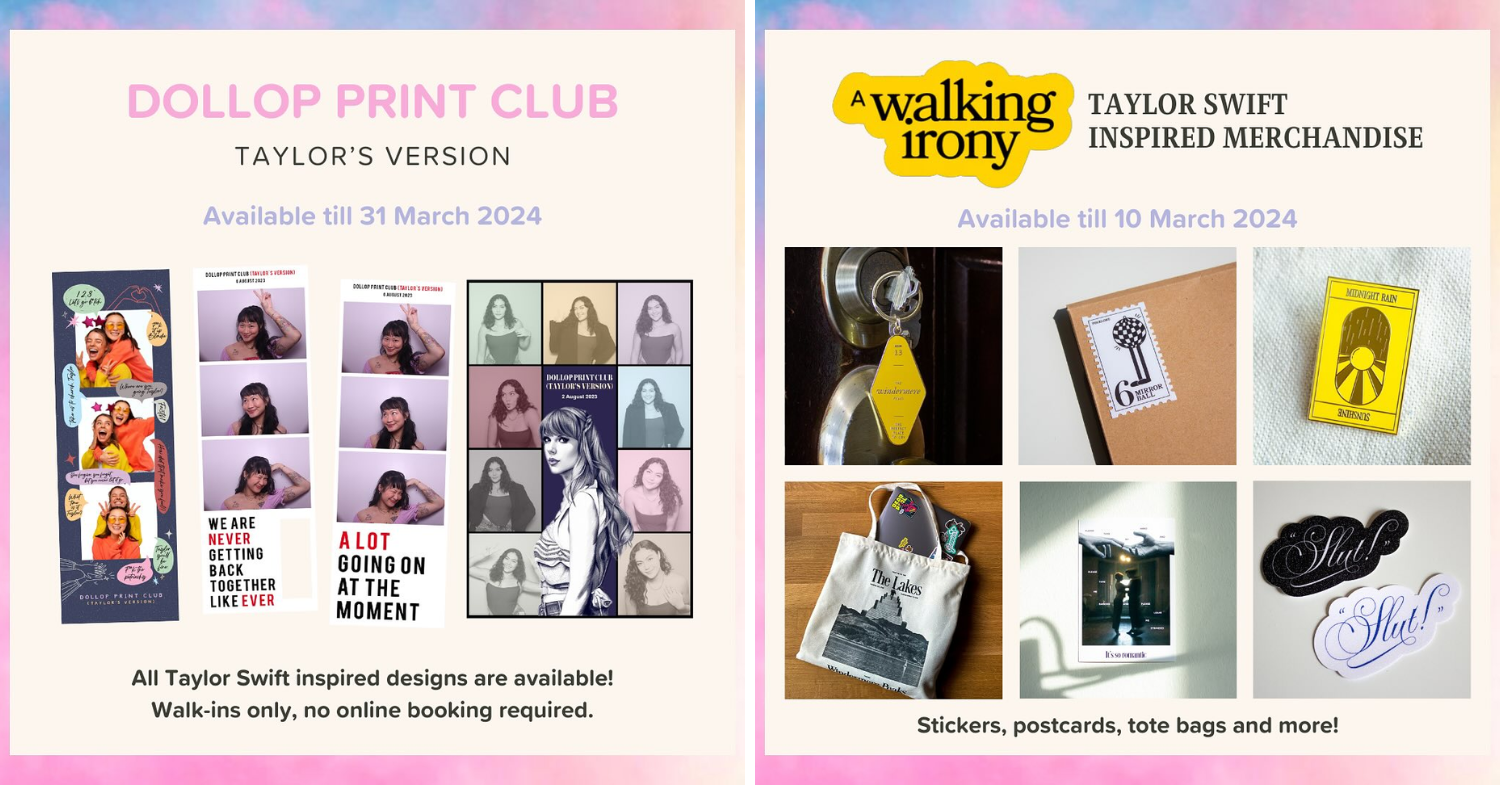 Taylor Swift events - dollop print club