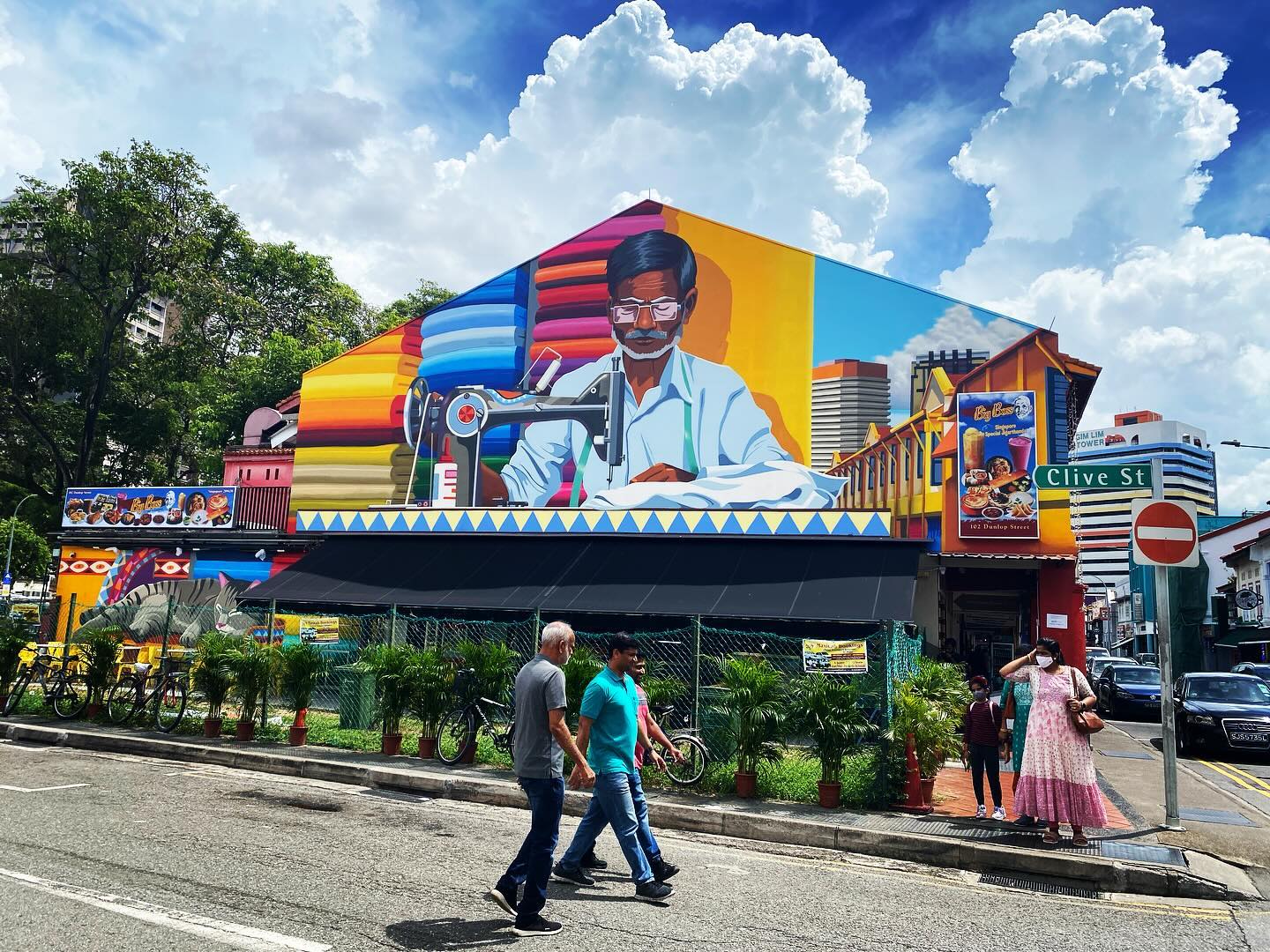 Things to do in Little India - Clive Street art mural