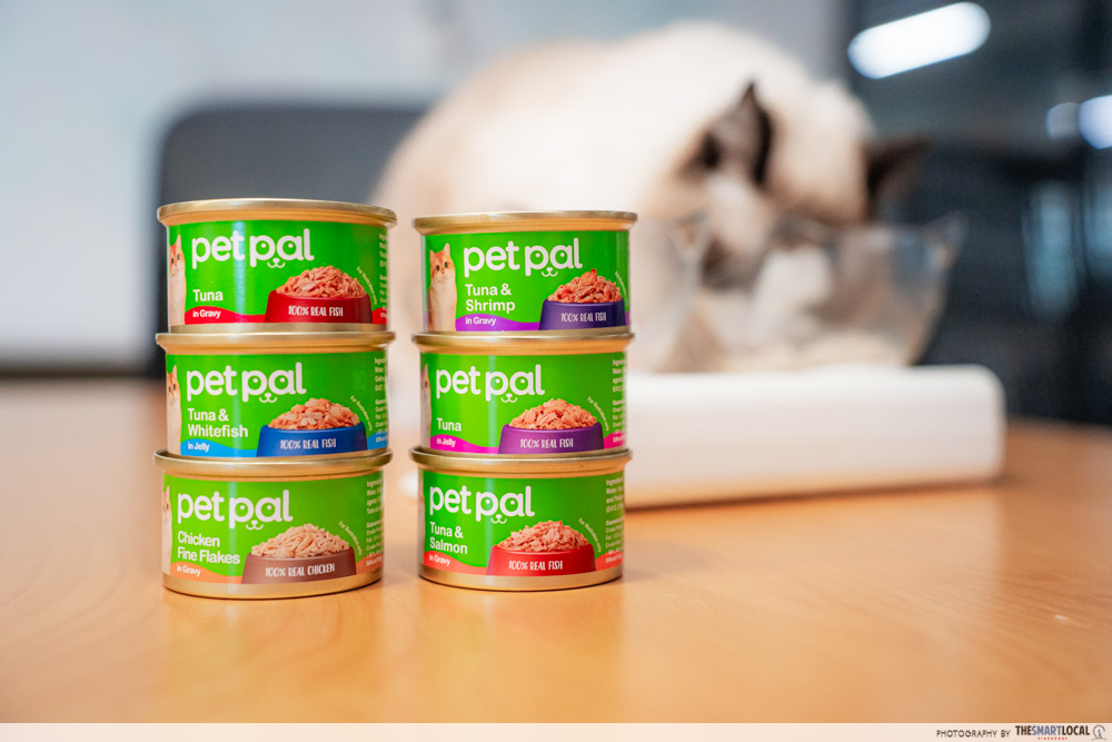 hdb cat tips - pet pal wet can food flavours