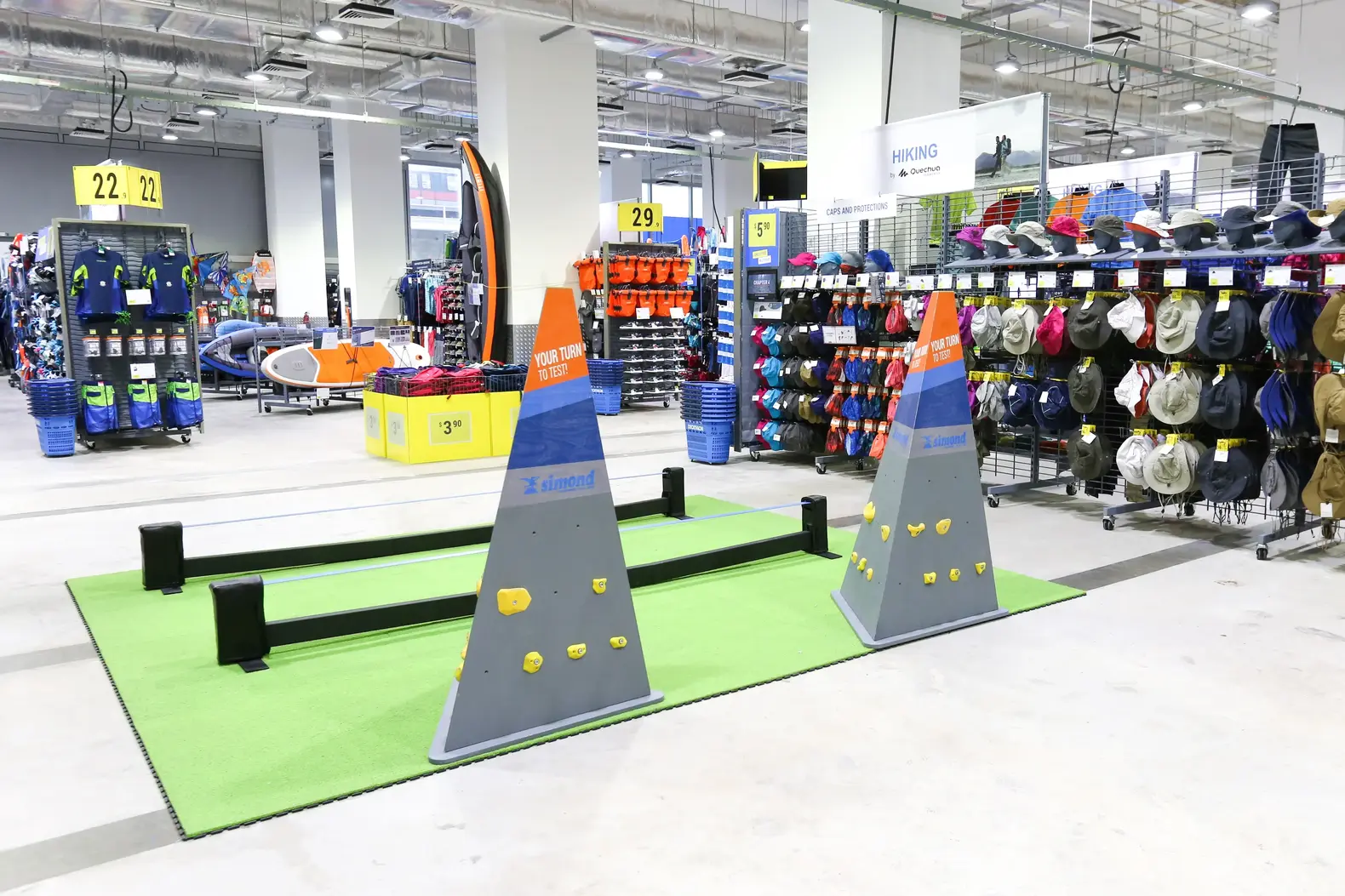 Things to do at FairPrice Hub - Decathlon testing zone
