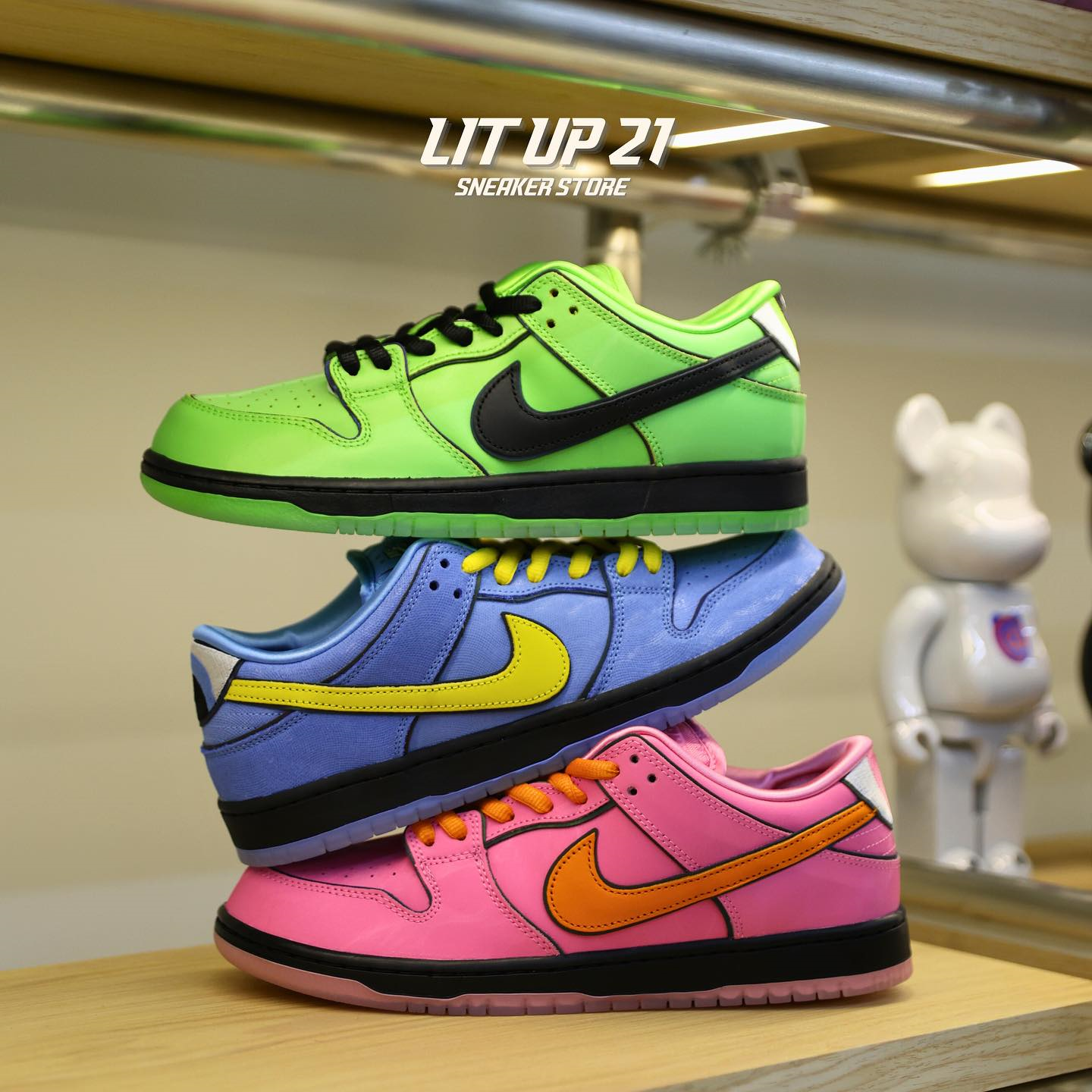 Nike x Powerpuff Girls collab shoes stocked at LIT UP 21