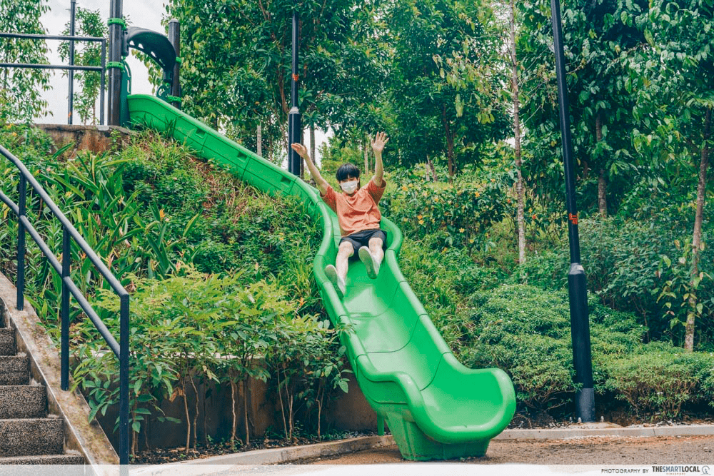 Bukit Gombak Park Playground Green Slide