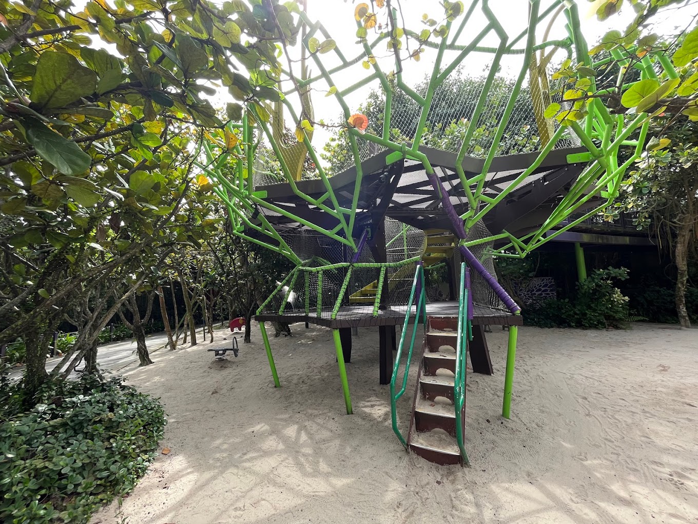 Far East Organization's Children's Garden - rainforest tree house