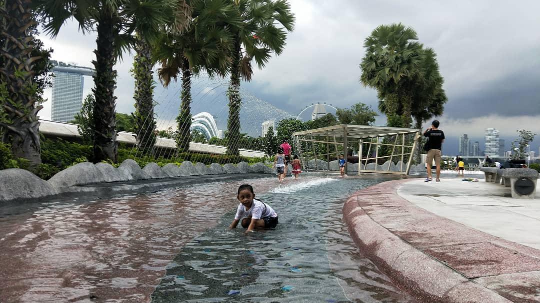 Free Water Playgrounds - Marina Barrage Water Playground 2