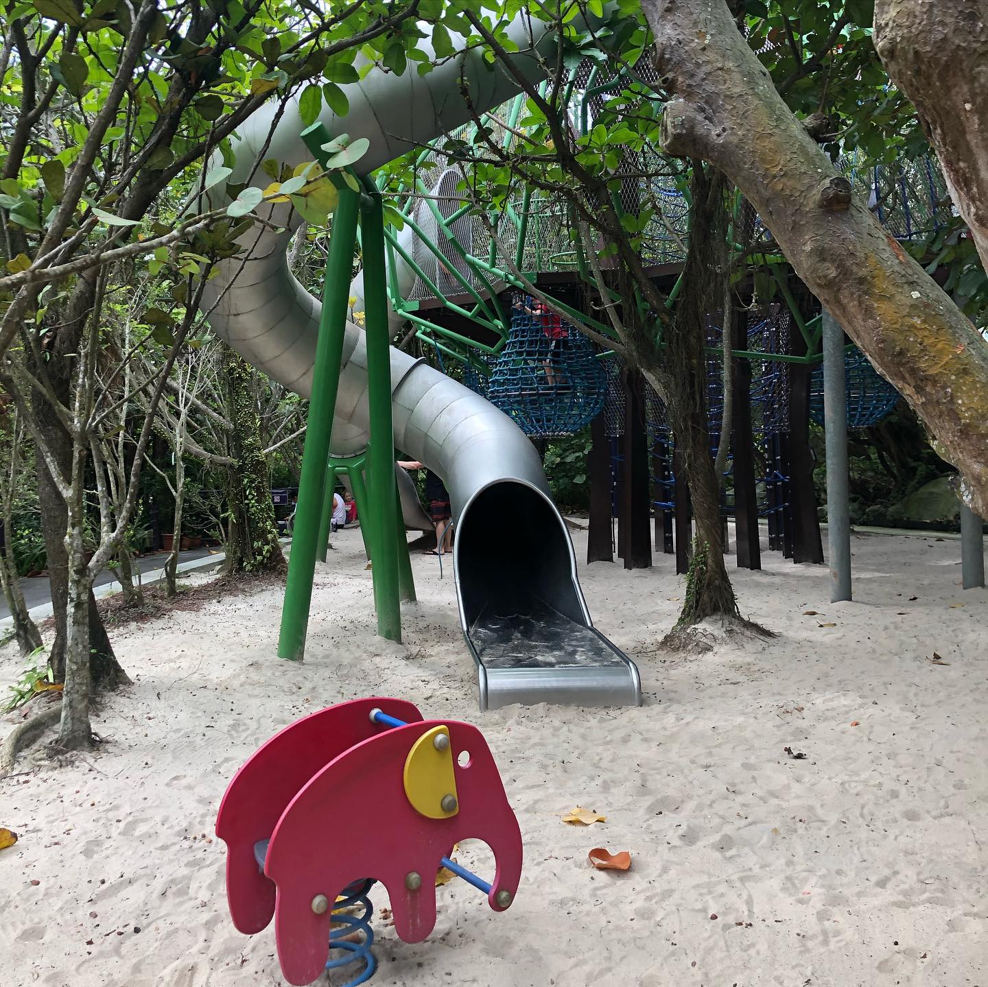 Sand Pit And Slides At Children's Garden At GBTB