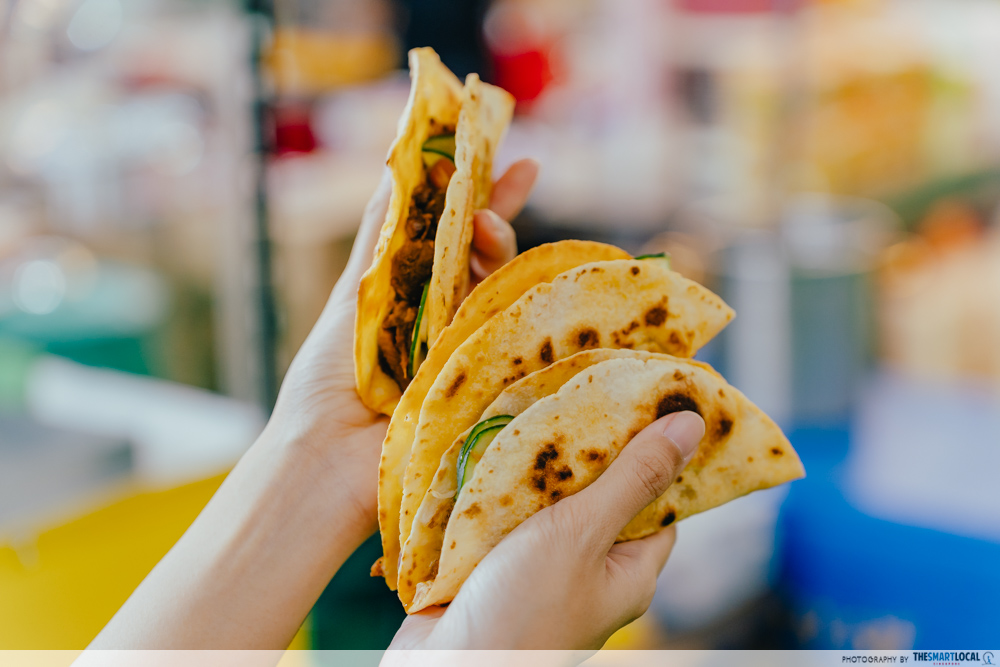 geylang serai ramadan bazaar 2024 - rendang taco