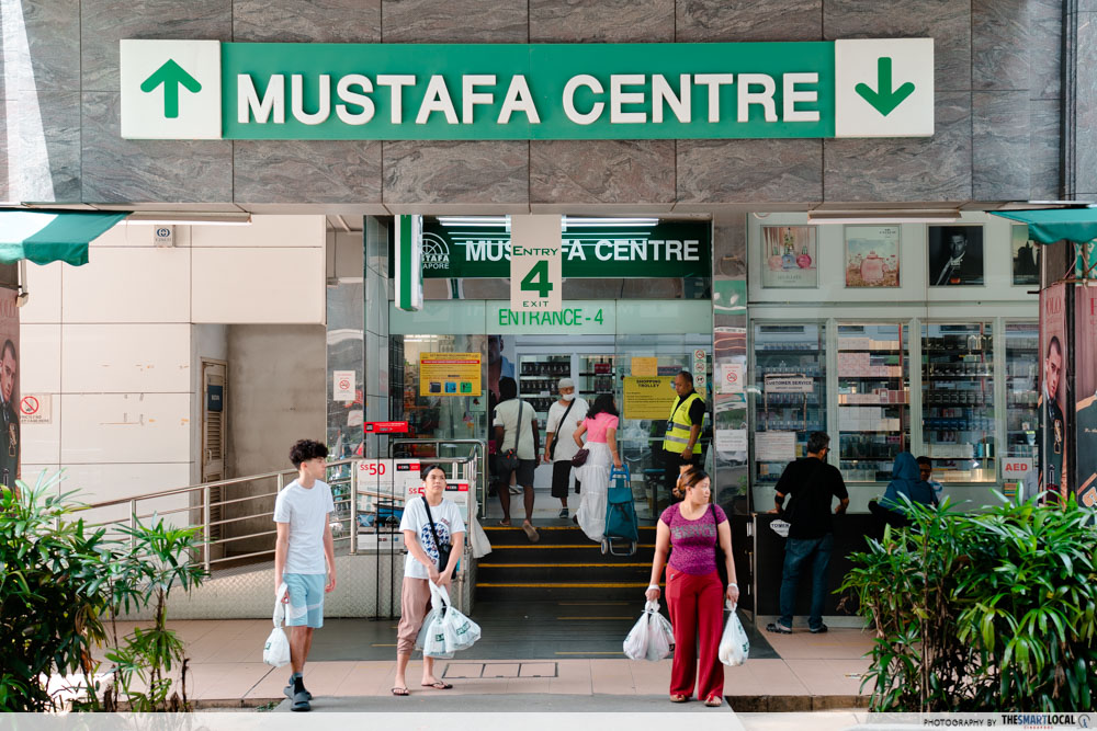 entrance at mustafa centre, shopping mall