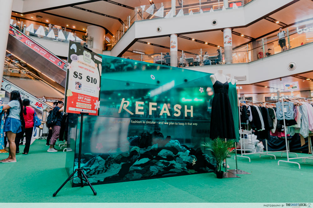 refash chinatown point pop-up - refash clothes drop box
