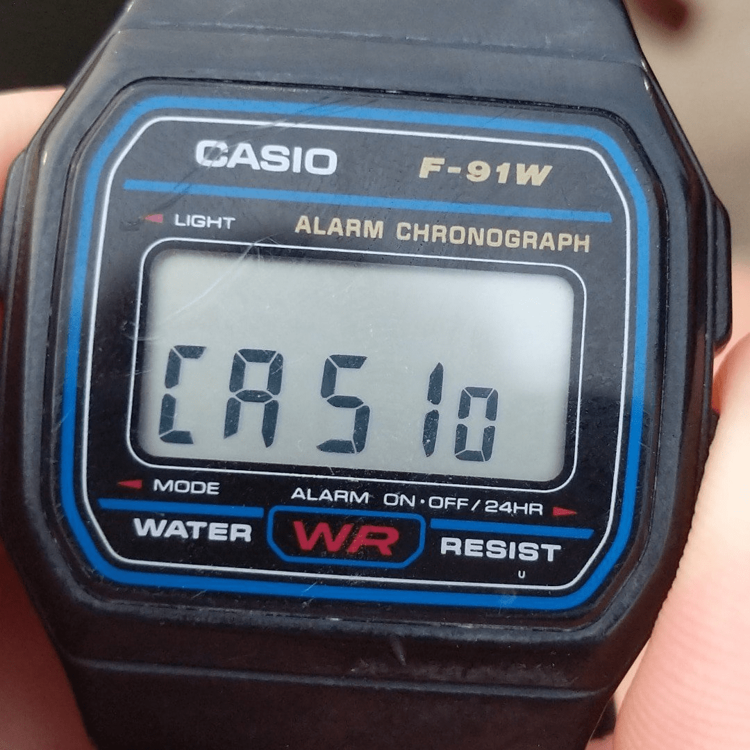 90s tech gadgets - casio army watch