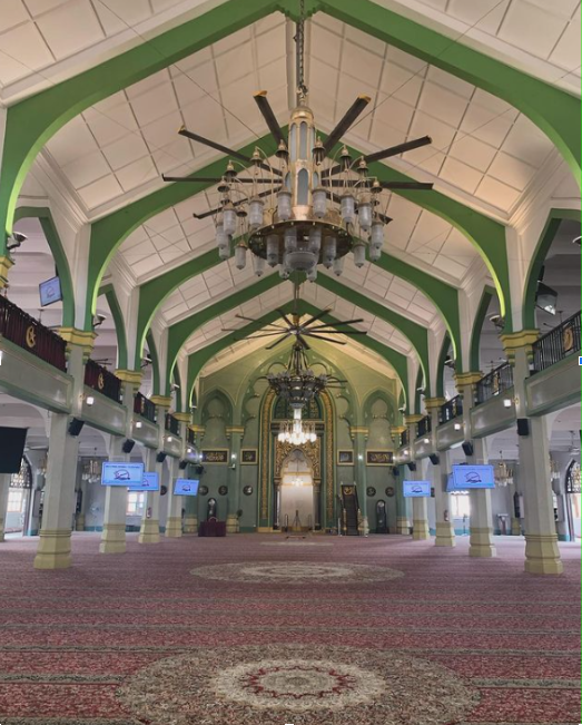 Mosques in Singapore- Masjid Sultan prayer hall 