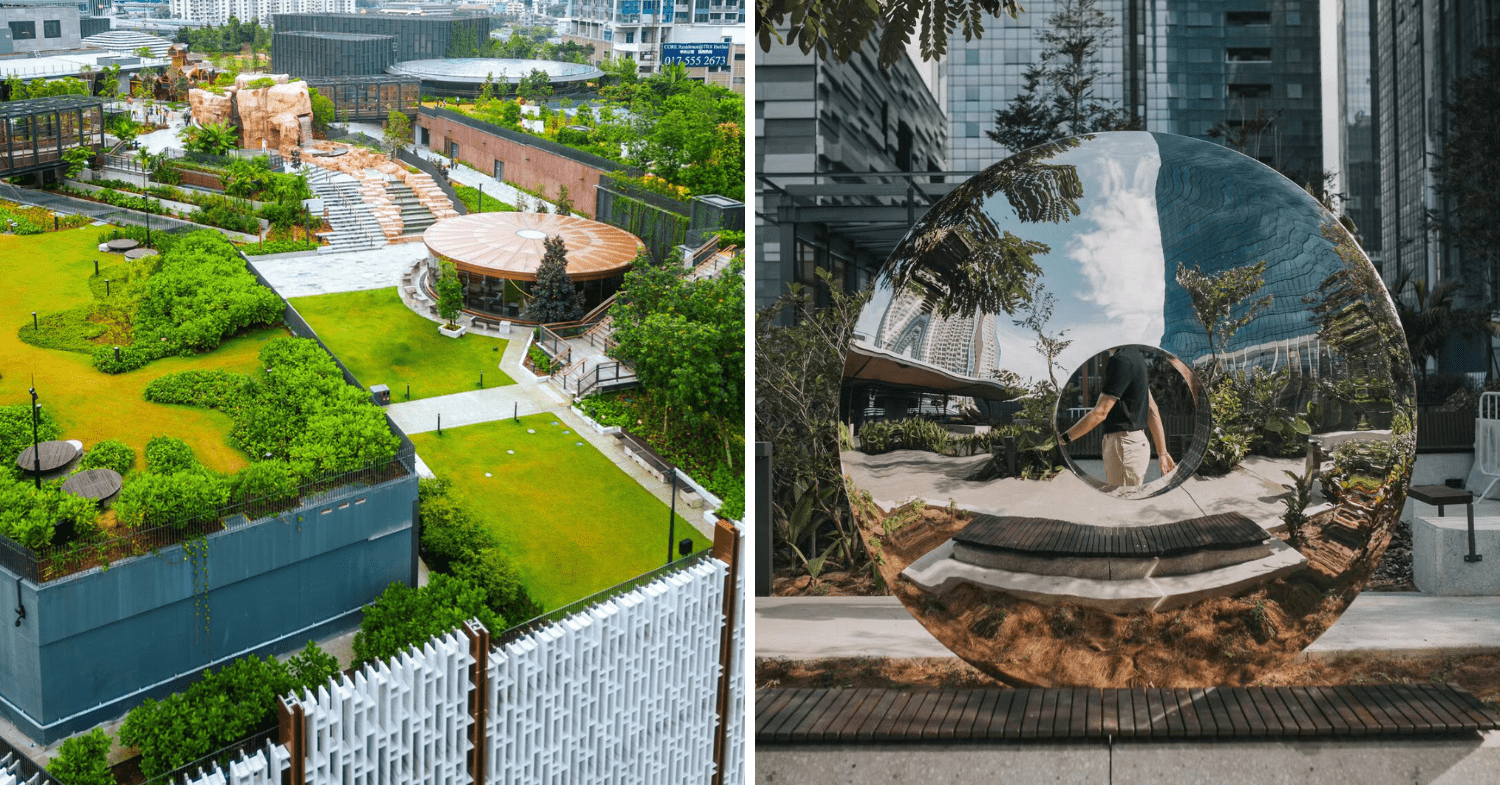 New Things To Do KL 2024 - TRX city park rooftop garden