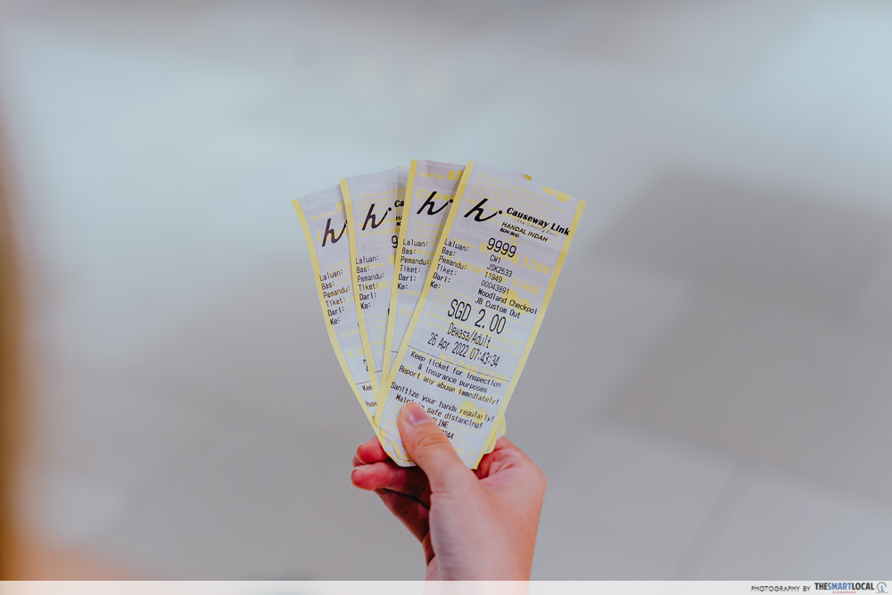 Singapore to JB buses - CW tickets