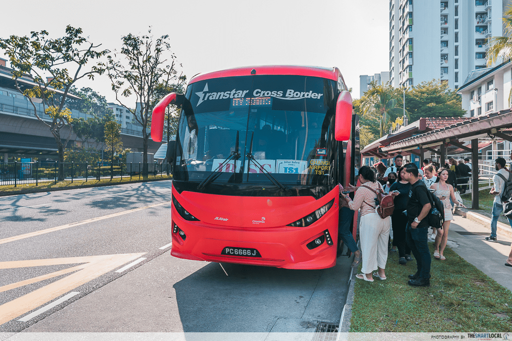 Singapore to JB buses - Transtar marsiling