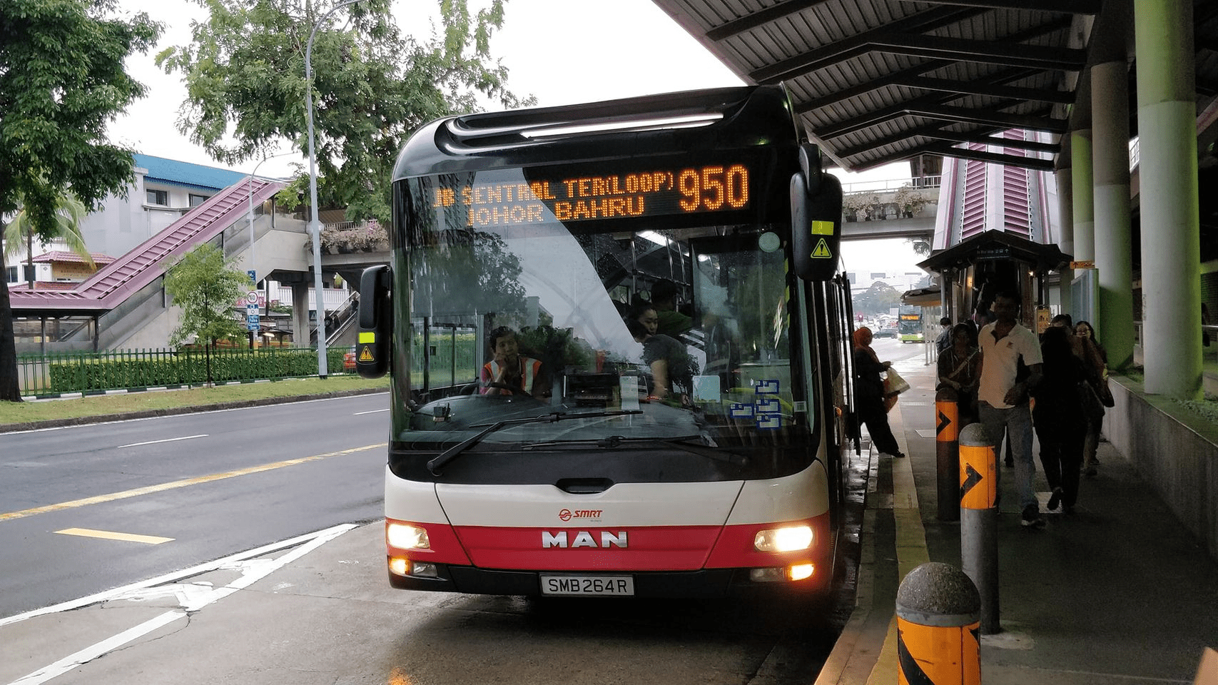 Singapore to JB buses - bus 950