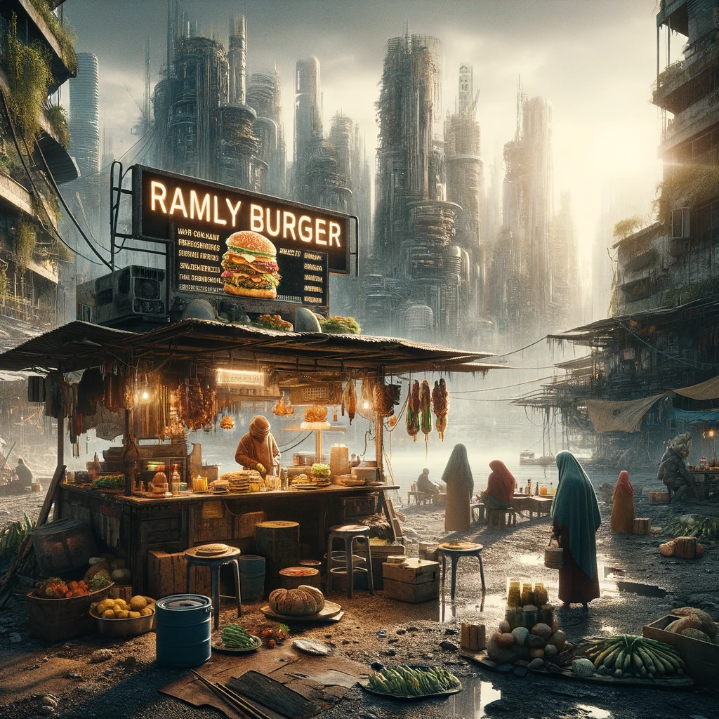 Ramadan Bazaar - 500 years dystopian Ramly burger