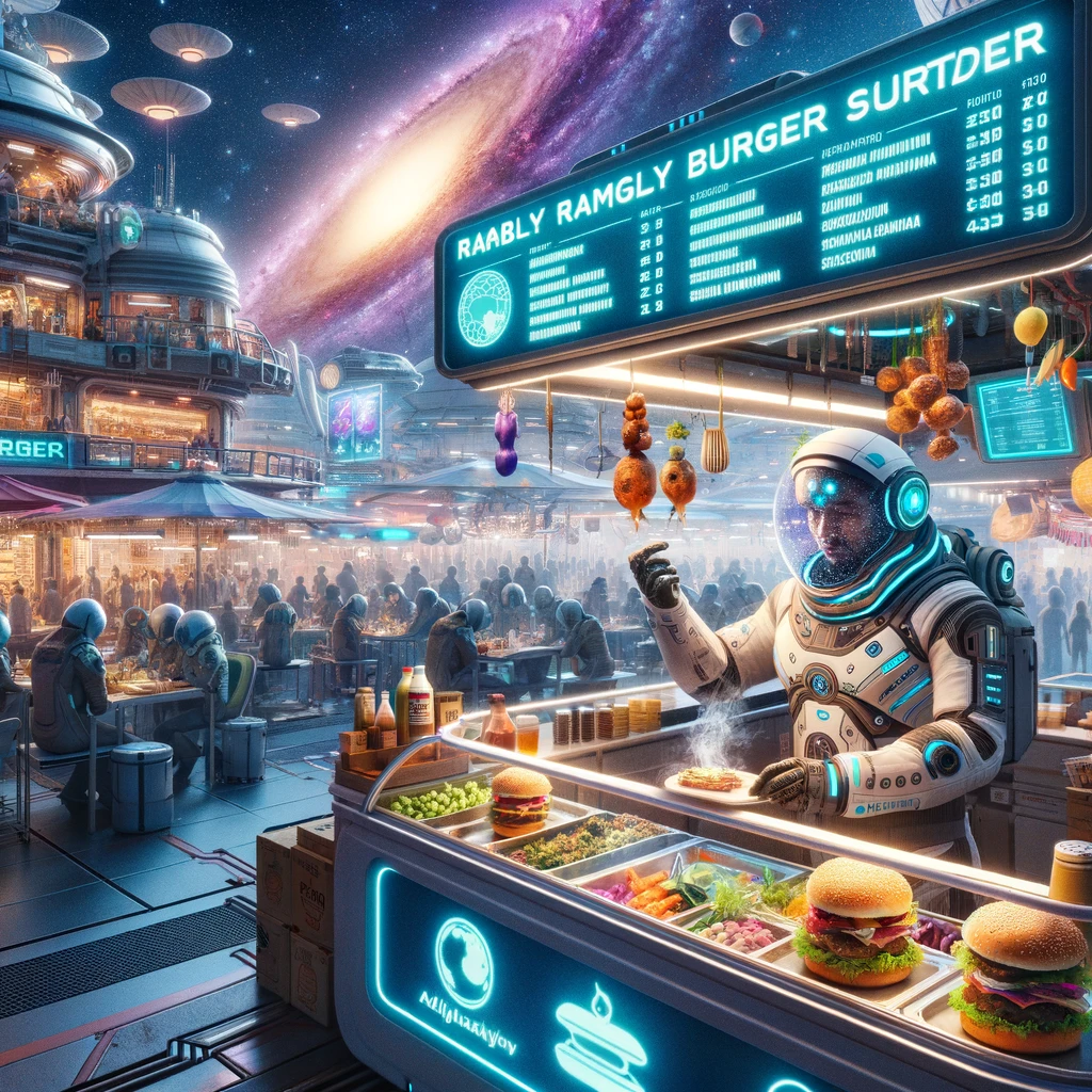 Ramadan Bazaar - 500 years Space Ramly burger