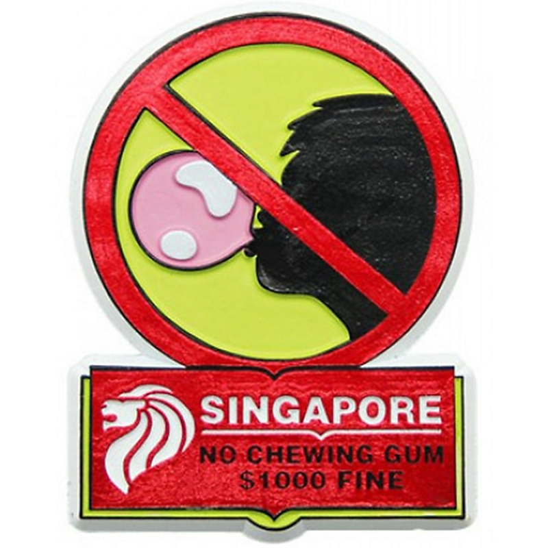 Things in Singapore That Feel Illegal But Aren't - chewing gum