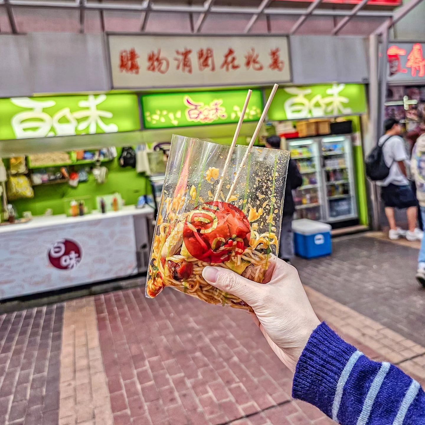 plastic bag noodles hong kong
