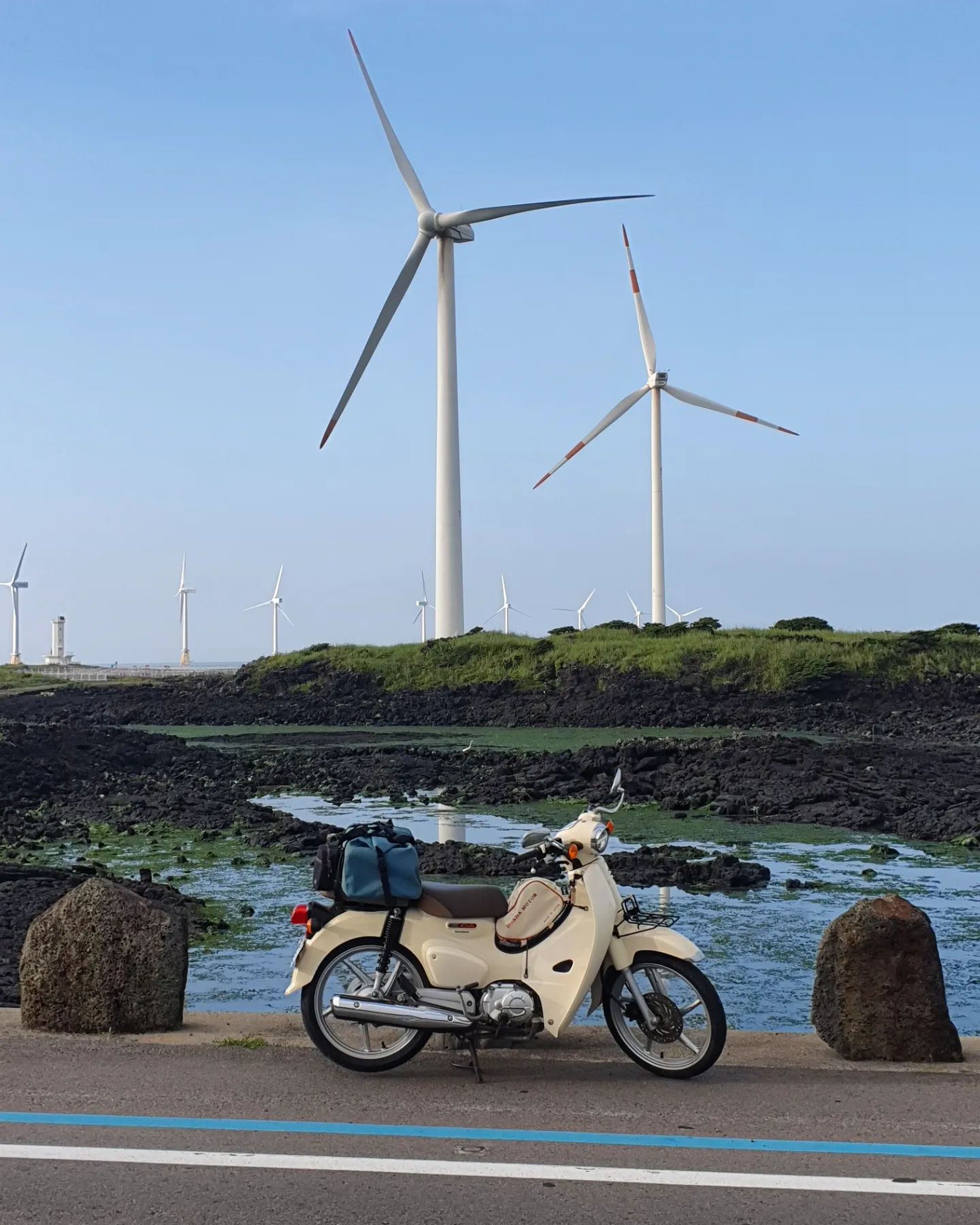 things to do in jeju 2024 - sinchang windmill coastal road