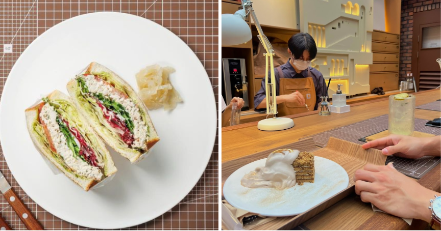  10 Unique Cafes In Seoul, South Korea - Basil chicken sandwich