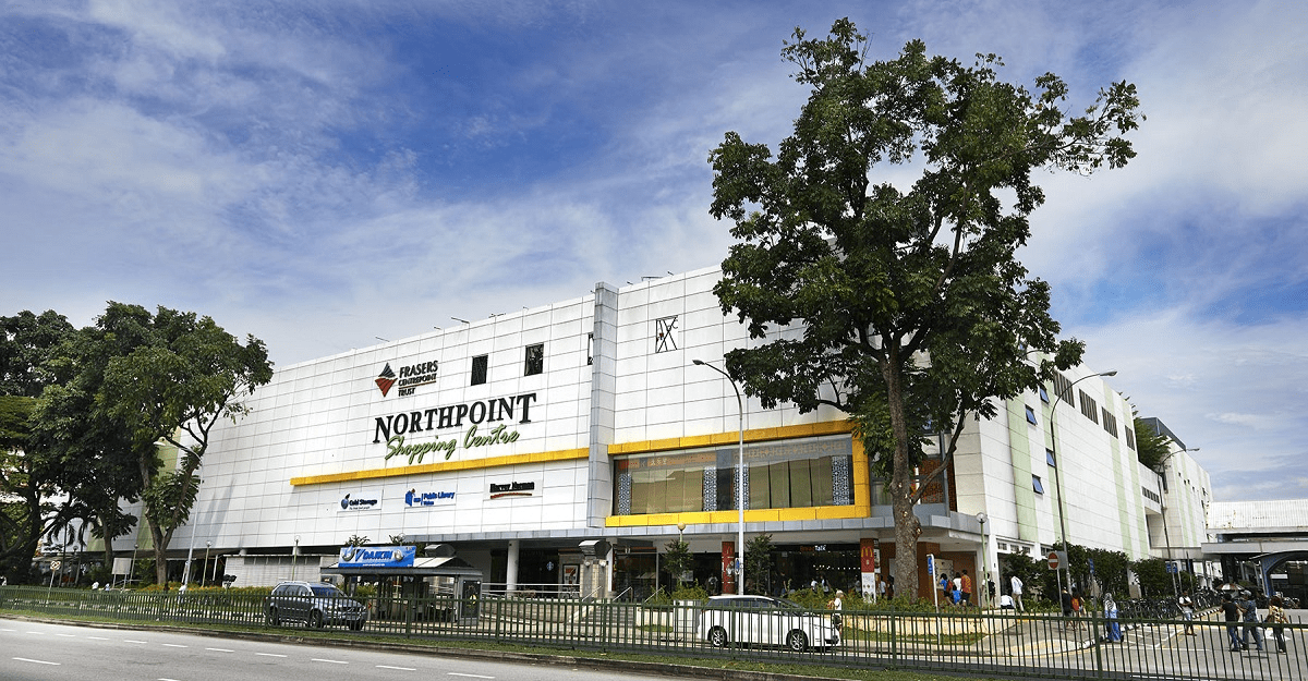 Northpoint Shopping Centre exterior in the past